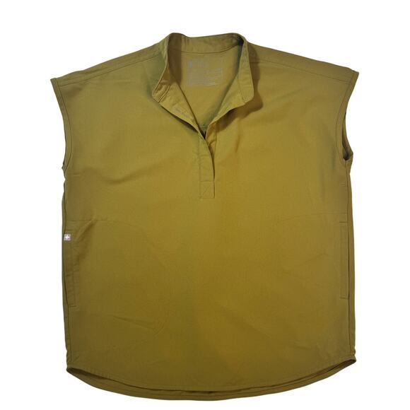 FIGS Rafaela Oversized Scrub Top Martini Olive Green Women’s XXS Rare Retired - Picture 2 of 11